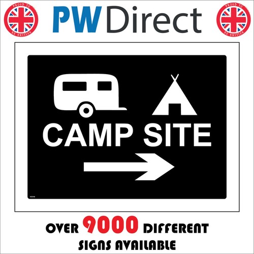 Sign camp site - sign,