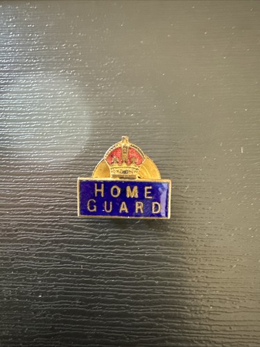 Ww2 home guard enamelled lapel - guard,