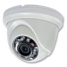 Dummy CCTV Dome Camera with LED Light in White Home Security Deterrant