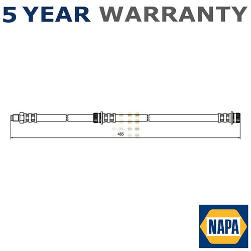 Napa rear brake hose - brake,
