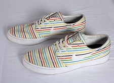 Nike  Canvas Rainbow Stefan Janoski Skate Shoes Stripe Premium  Men's UK 10 VGC!