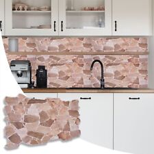 Stone Brick Effect PVC Plastic Wall Covering Panels Decorative Cladding Tiles ✅ 