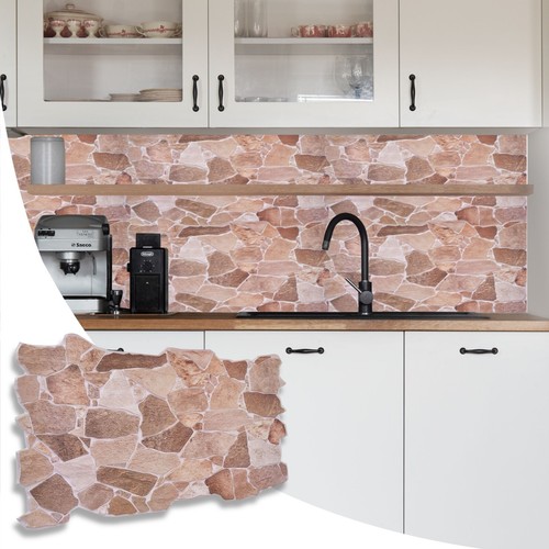 Stone brick effect - stone, pvc