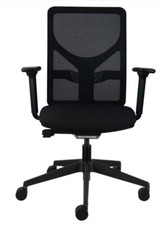 Image 100 Black Fabric Mesh Ergonomic Computer Office Chair BUILT Graded 95%
