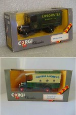 2 X CORGI THORNYCROFT  VAN