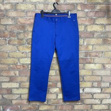 J Lindeberg Royal Blue Slim Fit Golf Trousers W34