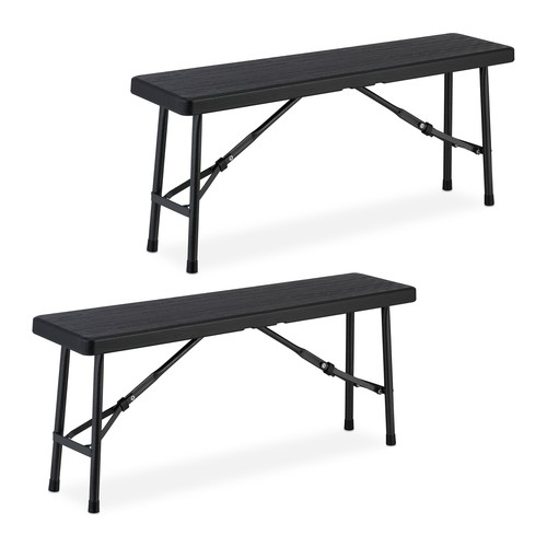 Black picnic benches camp beer - camp,