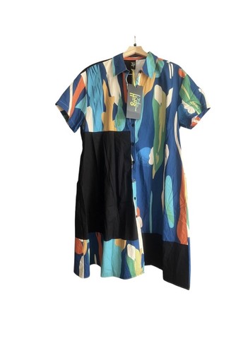 Cotton midi shirt dress one - dress,