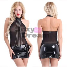 Sexy Lingerie Women PVC Faux