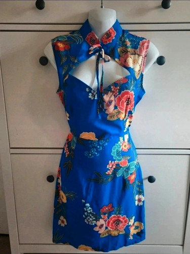 Gorgeous blue floral - floral, dress