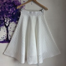 New Look White Mesh Stripe