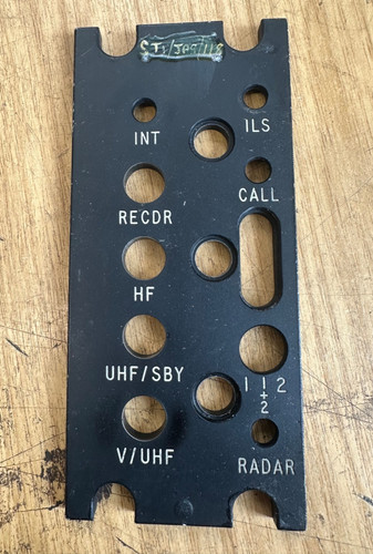 Aircraft cockpit facia panel - facia,