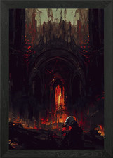 Dark Cathedral Framed Wall Art