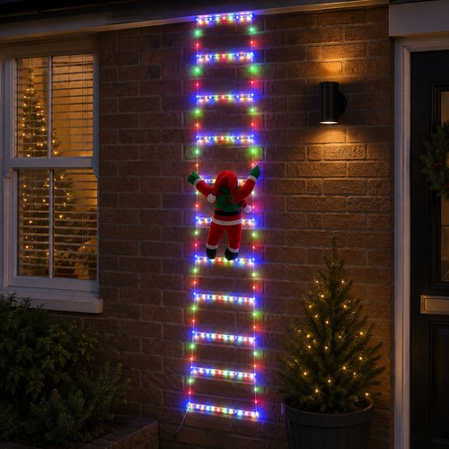Climbing santa led - rope, ladder