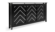 Chevron Large Radiator Cover - Black