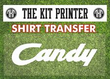 LIVERPOOL CANDY SHIRT FLOCK SPONSOR TRANSFER IRON ON