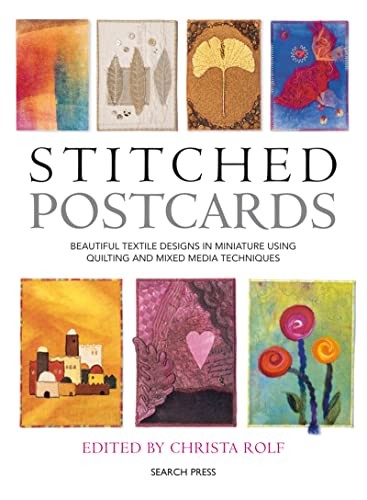 Stitched postcards beautiful - stitched, postcards: