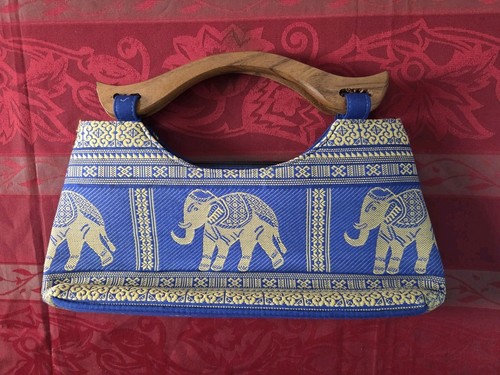 Blue thai silk style - silk,