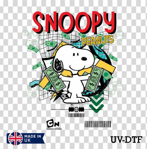 Snoopy with money dtf - snoopy,