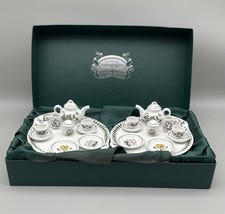 Rare Twin Portmerion 25th anniversary special edition miniature tea sets