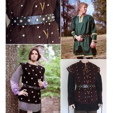 Studded Black Leather Tunic