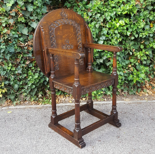 Antique oak monks - oak,