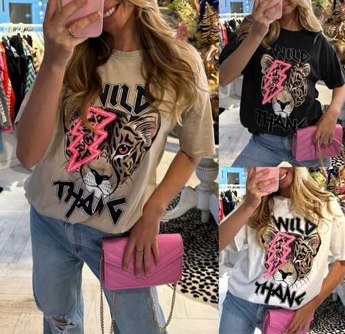 Ladies wild tiger graphic - wild,