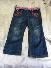 Matthew Williamson Sequinned Jeans- adjustable waist age 18-24 Months-with Belt