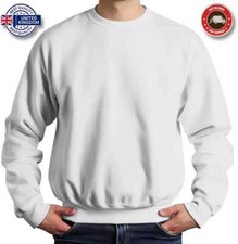 Mens Sweatshirt Heavy Blend 100% Cotton Plain Jumper Casual Very High Quality