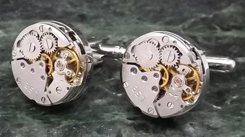 Watch cufflinks personalised - watch,