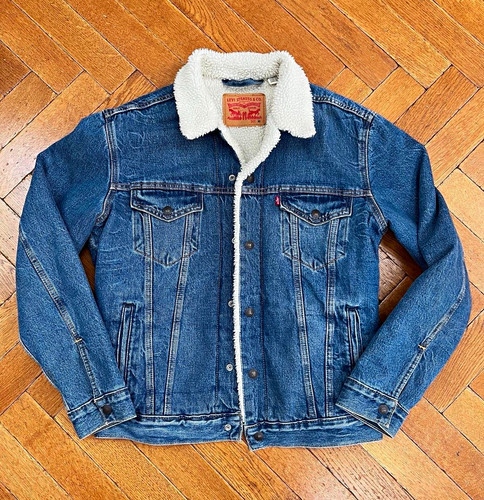 Levi men blue denim sherpa - levi's,