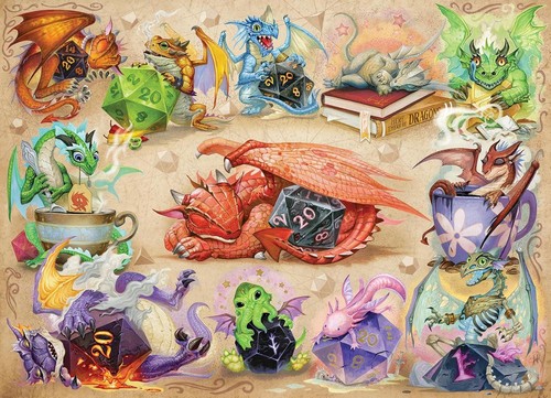 Cobble hill d20 - hill, dragons
