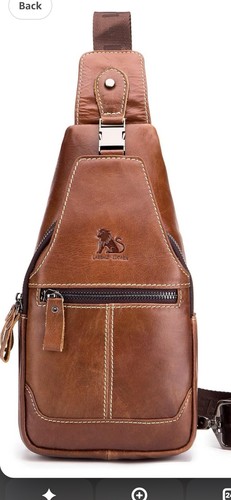 New men leather sling - leather,