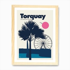 Torquay, Devon Art Print Framed Wall Art Poster Canvas Print Picture