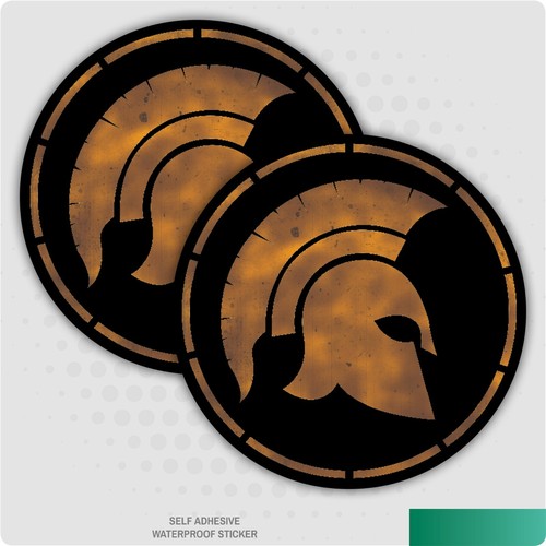 Spartan warrior circle - x,