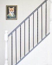 Deluxe Set of 2 Black Stair