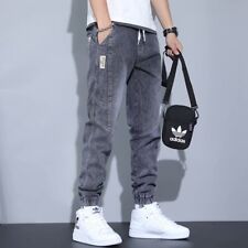 New Mens Cuffed Jogger Jeans