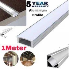 1M LED Profile Aluminium Channel Extrusion Housing Track For LED Strip Light UK
