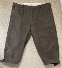 HOGGS OF FIFE MENS SIZE 40 LOVAT CHECK TWEED PLUS FOURS BREEKS SHOOTING TROUSERS