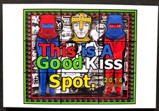 Gilbert & George 'This Is A Good Kiss Spot, 2014'  Postcard, Hayward Gallery 