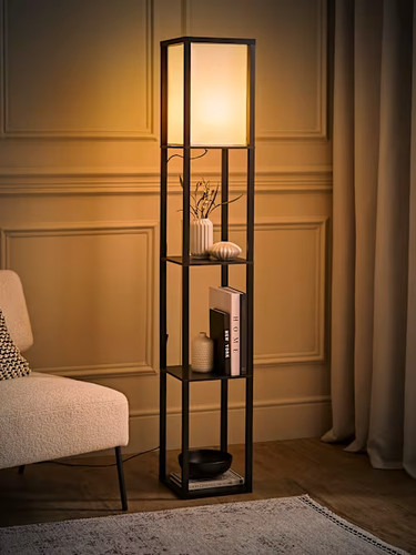 Standard floor lamp with shelf - standard,
