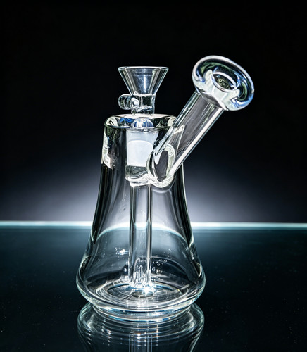 Clear glass bong portable - 5.5",