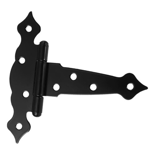 Durable black iron hinge - black, t