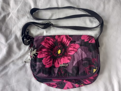 Kipling pink purple floral - &,
