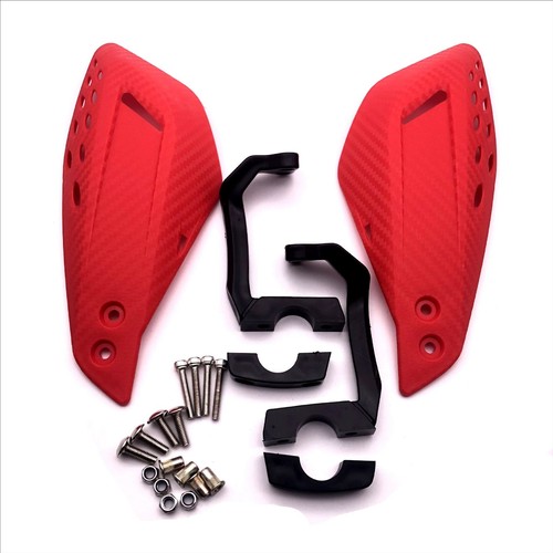 22mm red motocross handguards - red,