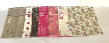 Hand Made Fabric Peg/Hanging Storage Bag Zipped 12½x16" Select from 8 Designs