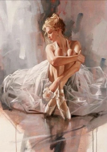 Ballerina diamond painting art - ballerina,