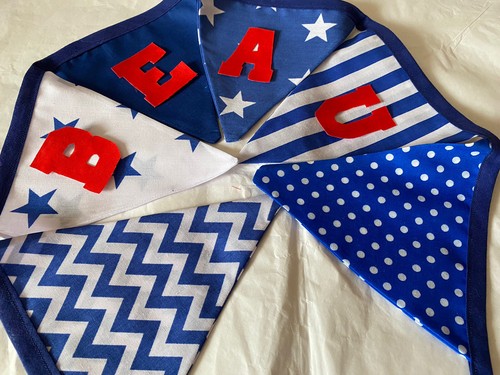Handmade personalised bunting - personalised,