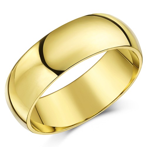 9ct yellow gold ring wedding - yellow,