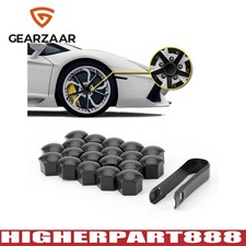 Wheel Lug Nut Bolt Center Cover Caps For Audi Gearzaar NEW 20PCS UNIVERSAL SET